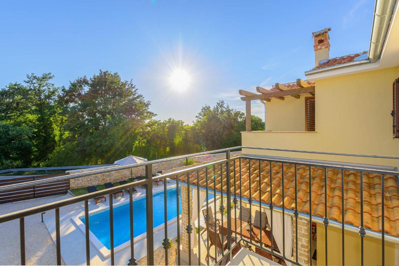 Villa David - Luxurious Secluded Villa With A Heated Pool Butkovici  ภายนอก รูปภาพ